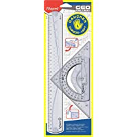 Los mejores  - Maped 897118 - Kit de regla zurdos- escuadra y transportador- 3 piezas